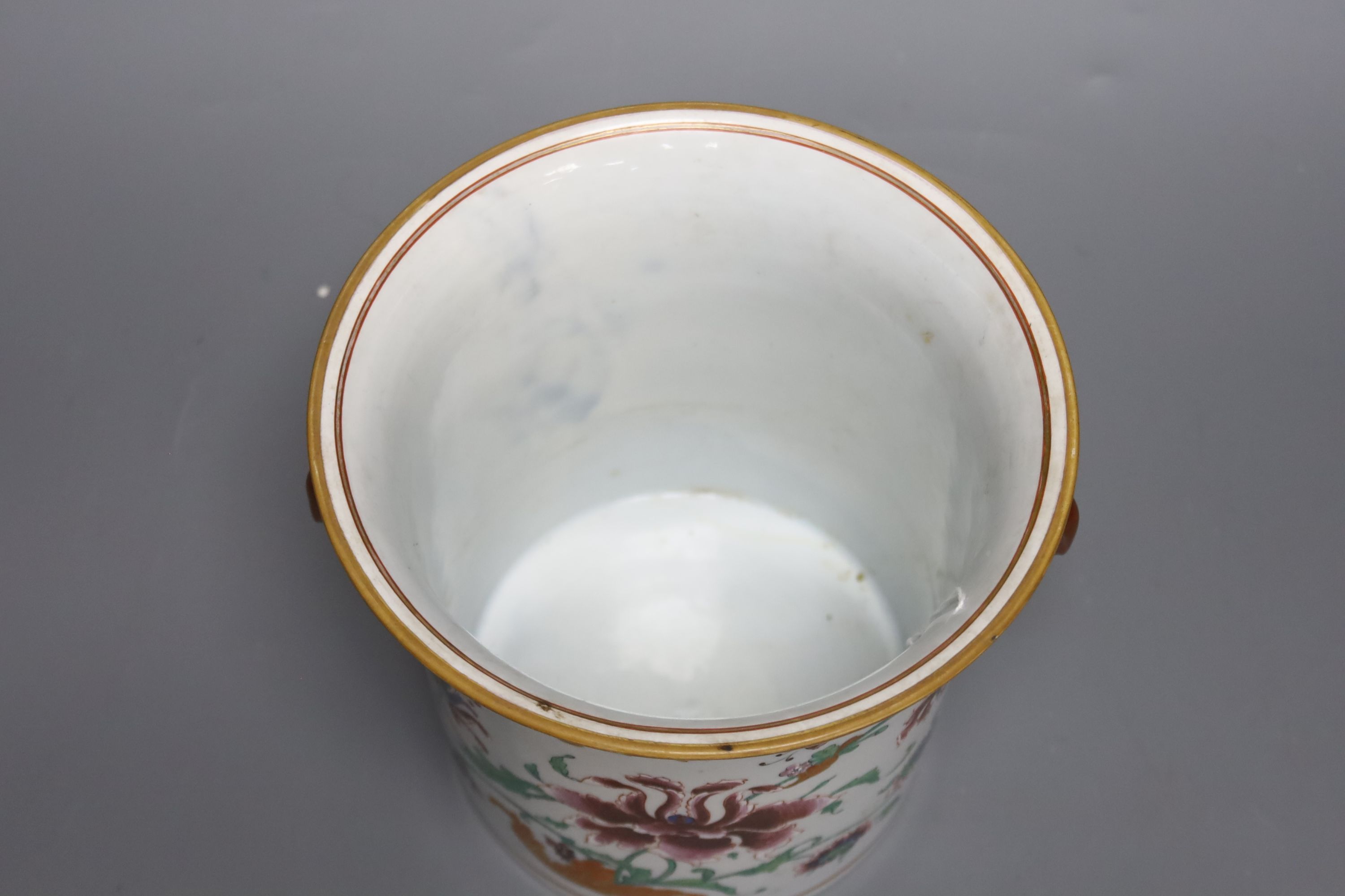 A 19th century French porcelain wine cooler